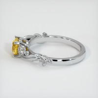 0.91 Ct. Bi Color Sapphire Ring, 18K White Gold 3